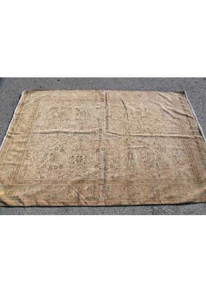 Türk Halısı, Eskitme Halı, Halı, 143 x 211 cm Kahverengi Halı, El Yapımı Banyo Halı, 5724