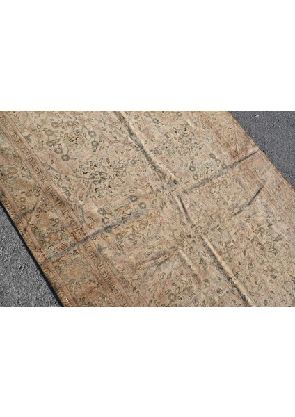 Türk Halısı, Eskitme Halı, Halı, 143 x 211 cm Kahverengi Halı, El Yapımı Banyo Halı, 5724