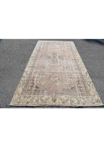 Türk Halısı, Eskitme Halı, Halı, 174 x 318 cm Bej Halı, Bohemsı Salon Halı, Ofice Salon Halı, 5702