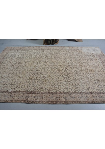 Türk Halısı, Eskitme Halı, Halı, 167 x 283 cm Bej Halı, Kabilesı Yer Halı, Bahçe Yer Halı, 11510