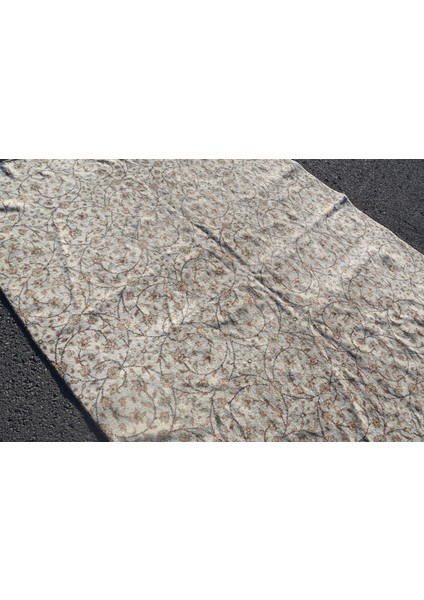 Eskitme Halı, Türk Halısı, Halı, 197 x 303 cm Bej Halı, Bohemsı Büyük Halı, El Yapımı Oturma Odası Hal