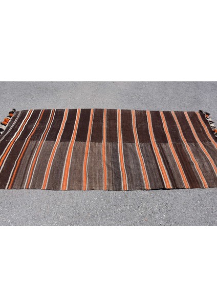 Türk Halısı, Eskitme Halı, Halı, 115 x 255 cm Kahverengi Halı, Ofice Alan Halı, Bahçe Alan Halı, 7962 modelleri