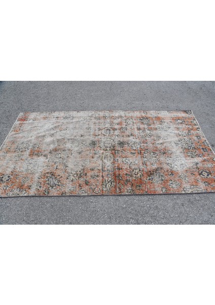 Eskitme Halı, Türk Halısı, Halı, 124 x 234 cm Bej Halı, Bahçe Alan Halı, El Yapımı Alan Halı, 5963 modelleri
