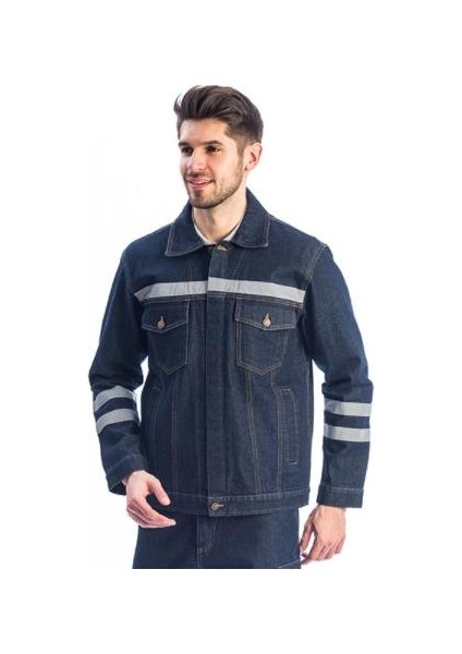 Kot Iş Montu Myform 3109 Sona Denim 12 Ons Renk Mavi