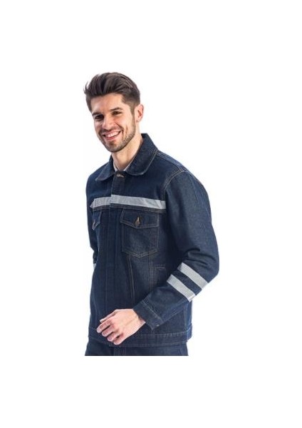 Kot Iş Montu Myform 3109 Sona Denim 12 Ons Renk Mavi