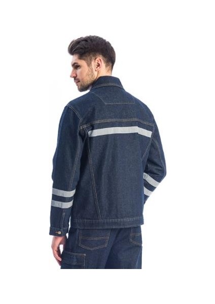 Kot Iş Montu Myform 3109 Sona Denim 12 Ons Renk Mavi