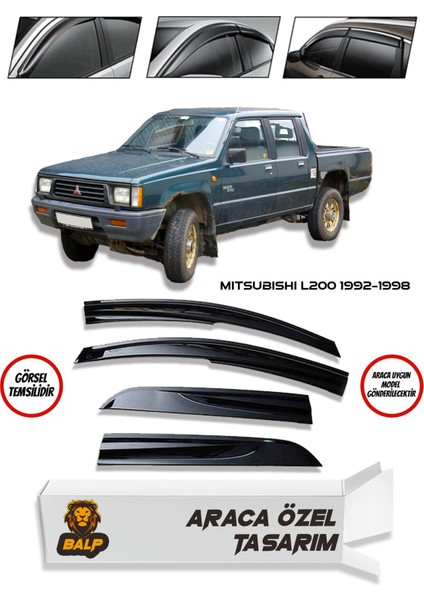 Mitsubishi L200 Cam Rüzgarlığı 4lü 1992-1998 Arası fiyatları