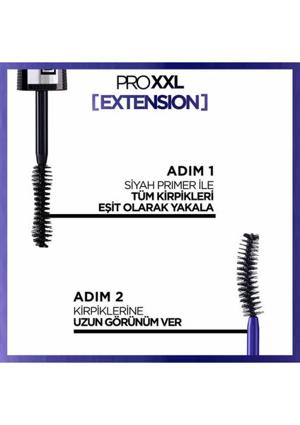 L'Oréal Paris Pro Xxl Extension Çift Taraflı Maskara - Uzunluk Etkisi