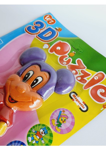 3D Eğitici Magnet Puzzle 23CM (Fare)