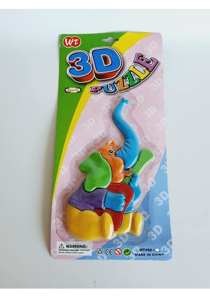 3D Eğitici Magnet Puzzle 23CM (Fil)