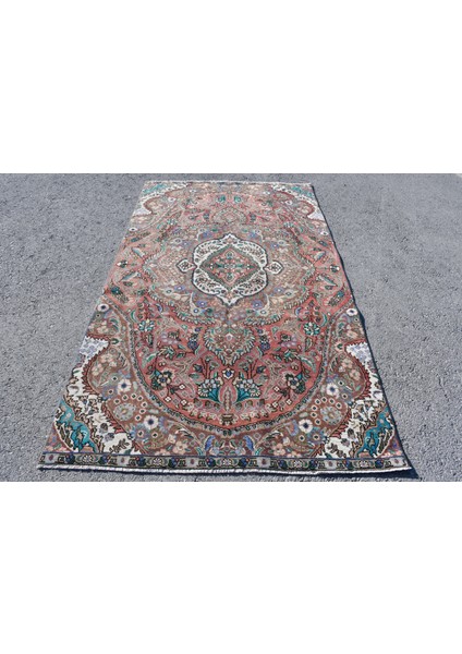 Eskitme Halı, Türk Halısı, Halı, 141 x 244 cm Kahverengi Halı, Dekoratif Alan Halı, 7123