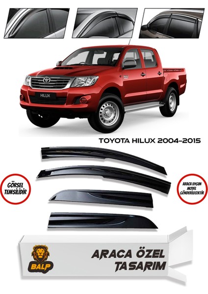 Toyota Hilux Cam Rüzgarlığı 4lü 2004-2015 Arası fiyatları