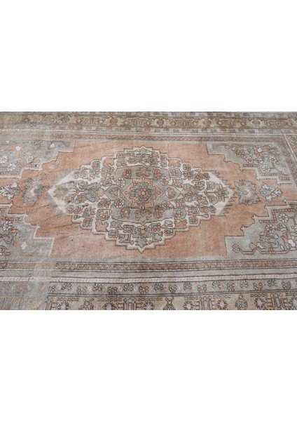 Eskitme Halı, Türk Halısı, Halı, 164 x 285 cm Turuncu Halı, El Yapımı Büyük Halı, 9388