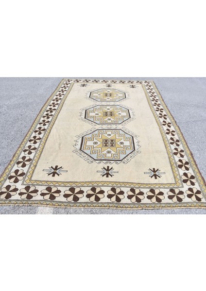 Eskitme Halı, Türk Halısı, Halı, 210 x 302 cm Mavi Halı, Yün Büyük Halı, Yer Halı, 10287