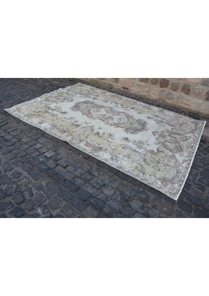 Eskitme Halı, Türk Halısı, Halı, 206 x 307 cm Bej Halı, Oturma Odası Halı, El Dokuma Büyük Halı, 423 fiyatları