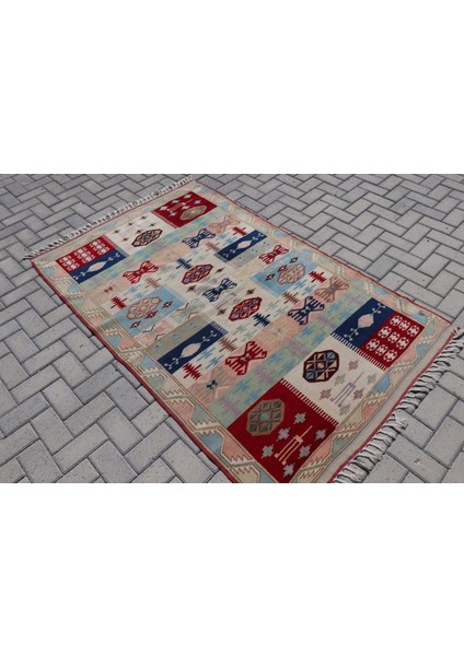 Türk Halısı, Eskitme Halı, Halı, 126 x 201 cm Bej Halı, Kabilesı Banyo Halı, El Yapımı Alan Halı, 682 fiyatları