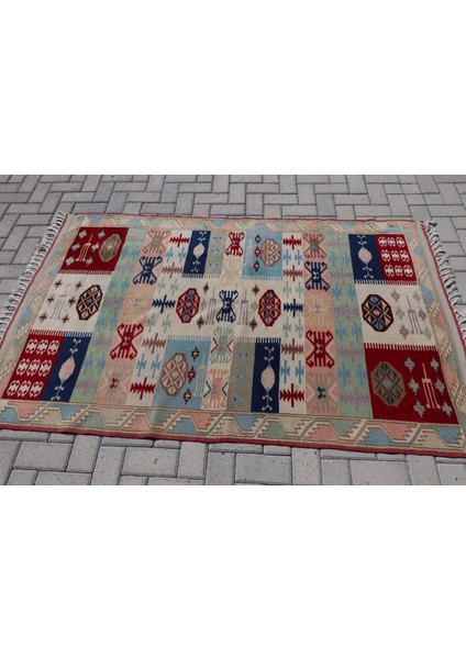 Türk Halısı, Eskitme Halı, Halı, 126 x 201 cm Bej Halı, Kabilesı Banyo Halı, El Yapımı Alan Halı, 682 modelleri