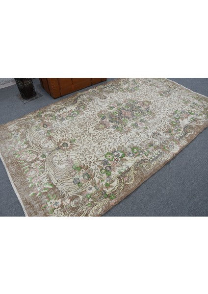 Eskitme Halı, Türk Halısı, Halı, 159 x 283 cm Bej Halı, Anadolusı Oturma Odası Halı, 11637