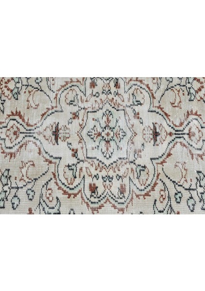 Türk Halısı, Eskitme Halı, Halı, 120 x 224 cm Bej Halı, El Yapımı Banyo Halı, Dekoratif Alan Halı, 84