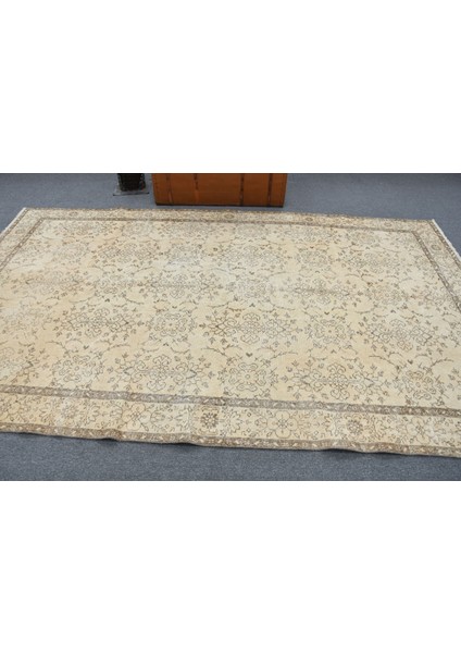 Eskitme Halı, Türk Halısı, Halı, 184 x 312 cm Bej Halı, Kabilesı Salon Halı, Ofice Büyük Halı, 11642