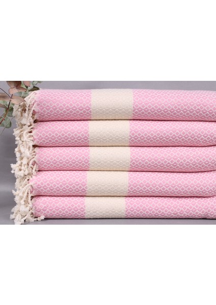 Pembe Toptan Havlu, Plaj Peştemali, 100 x 180 cm Pamuk Havlu, Bebek Battaniyesi, Fouta Havlu,
