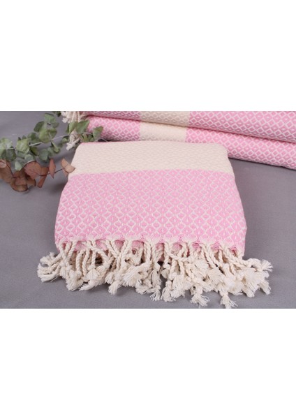 Pembe Toptan Havlu, Plaj Peştemali, 100 x 180 cm Pamuk Havlu, Bebek Battaniyesi, Fouta Havlu,