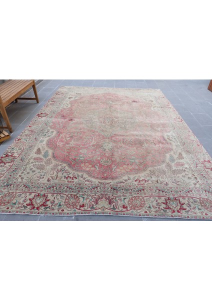 Türk Halısı, Eskitme Halı, Halı, 264 x 373 cm Pempe Halı, Yün Büyük Boy Halı, Organik Yer Halı, 5687
