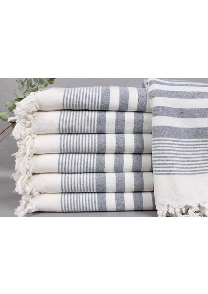 Lacivert Organik Pamuk Havlu, Banyo Havlusu, 100 x 170 cm Pamuk Peştamal, Hediyelik Plaj Peştemali,