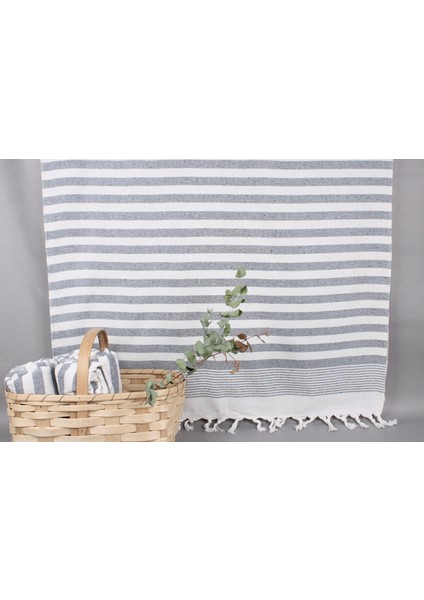 Lacivert Organik Pamuk Havlu, Banyo Havlusu, 100 x 170 cm Pamuk Peştamal, Hediyelik Plaj Peştemali, indirimleri