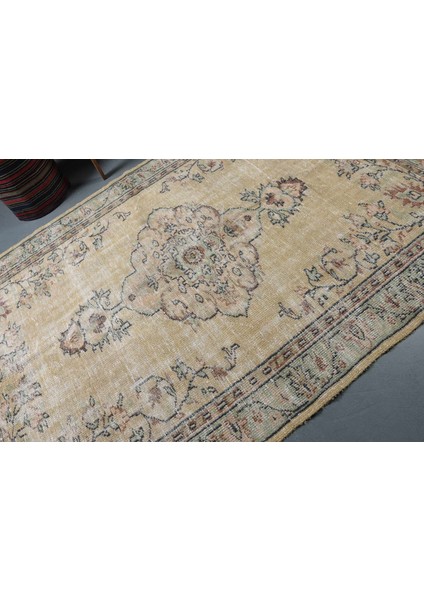 Türk Halısı, Eskitme Halı, Halı, 180 x 262 cm Bej Halı, Yün Salon Halı, Oturma Odası Halı, 9336