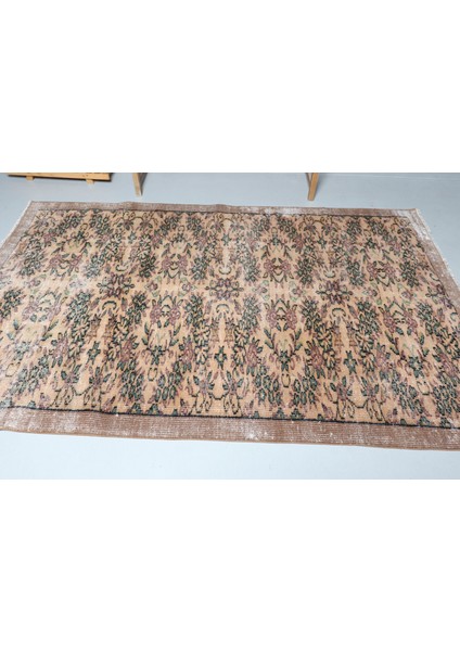 Türk Halısı, Eskitme Halı, Halı, 168 x 257 cm Kahverengi Halı, Oturma Odası Halı, 9171