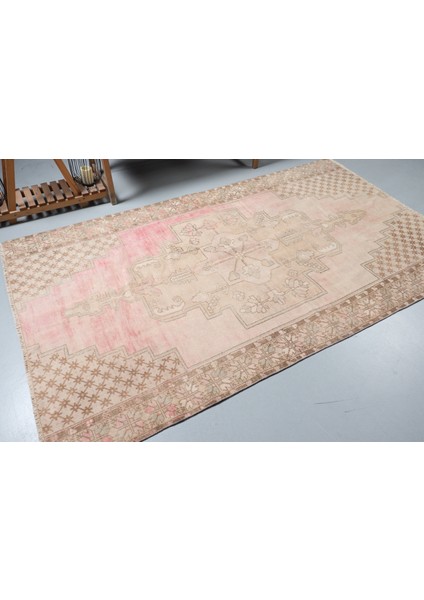 Türk Halısı, Eskitme Halı, Halı, 149 x 259 cm Kırmızı Halı, Yer Halı, Organik Büyük Halı, 9411