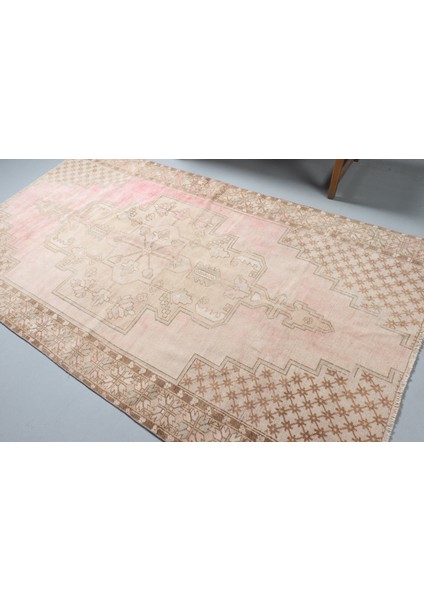 Türk Halısı, Eskitme Halı, Halı, 149 x 259 cm Kırmızı Halı, Yer Halı, Organik Büyük Halı, 9411