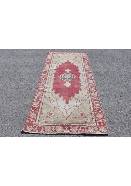 Türk Halısı, Eskitme Halı, Halı, 110 x 241 cm Pempe Halı, Kabilesı Alan Halı, Anadolusı Banyo Halı, 3