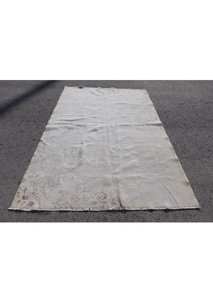 Türk Halısı, Eskitme Halı, Halı, 161 x 256 cm Bej Halı, Salon Halı, Organik Büyük Halı, 4649