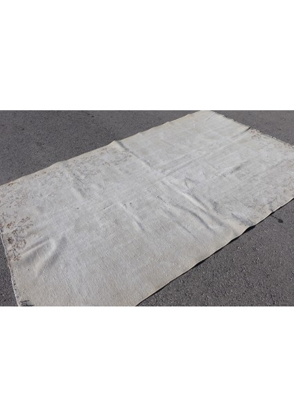 Türk Halısı, Eskitme Halı, Halı, 161 x 256 cm Bej Halı, Salon Halı, Organik Büyük Halı, 4649