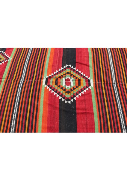 Eskitme Halı, Türk Halısı, Halı, 158 x 372 cm Kırmızı Halı, Yer Halı, El Yapımı Büyük Halı, 2108