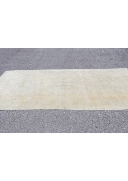 Türk Halısı, Eskitme Halı, Halı, 146 x 337 cm Bej Halı, Kabilesı Salon Halı, El Yapımı Salon Halı, 33