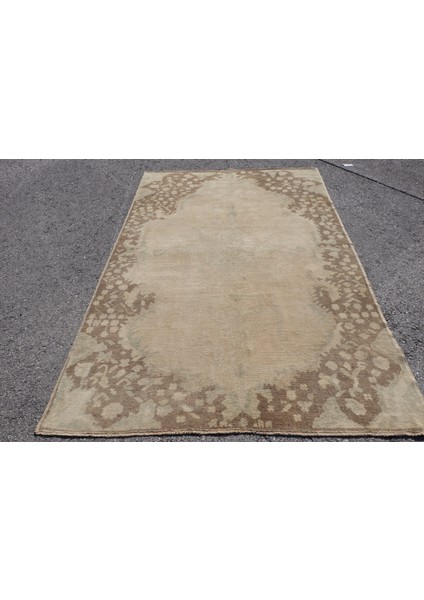 Eskitme Halı, Türk Halısı, Halı, 151 x 235 cm Bej Halı, Organik Alan Halı, El Yapımı Banyo Halı, 3436