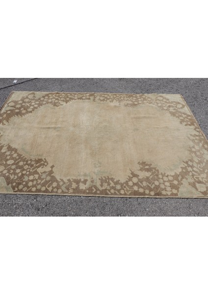 Eskitme Halı, Türk Halısı, Halı, 151 x 235 cm Bej Halı, Organik Alan Halı, El Yapımı Banyo Halı, 3436 modelleri