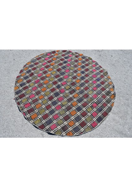 Eskitme Halı, Türk Halısı, Halı, 160 x 160 cm Siyah Halı, El Yapımı Alan Halı, Anadolusı Banyo Halı, fırsatları