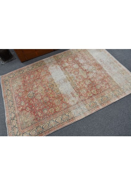 Türk Halısı, Eskitme Halı, Halı, 126 x 193 cm Kırmızı Halı, Banyo Halı, Kabilesı Banyo Halı, 11745
