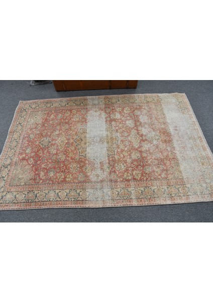 Türk Halısı, Eskitme Halı, Halı, 126 x 193 cm Kırmızı Halı, Banyo Halı, Kabilesı Banyo Halı, 11745