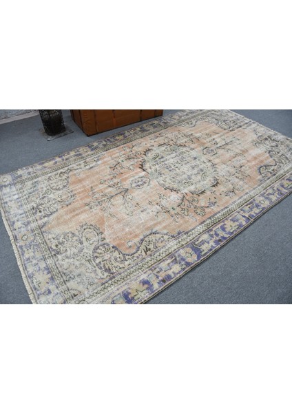 Türk Halısı, Eskitme Halı, Halı, 163 x 278 cm Turuncu Halı, Bohemsı Yer Halı, Ofice Büyük Halı, 11823