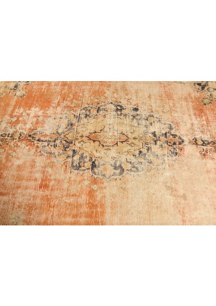 Türk Halısı, Eskitme Halı, Halı, 173 x 252 cm Turuncu Halı, Dekoratif Oturma Odası Halı, 10724