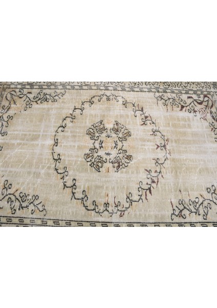 Eskitme Halı, Türk Halısı, Halı, 178 x 256 cm Bej Halı, Dekoratif Oturma Odası Halı, 3417