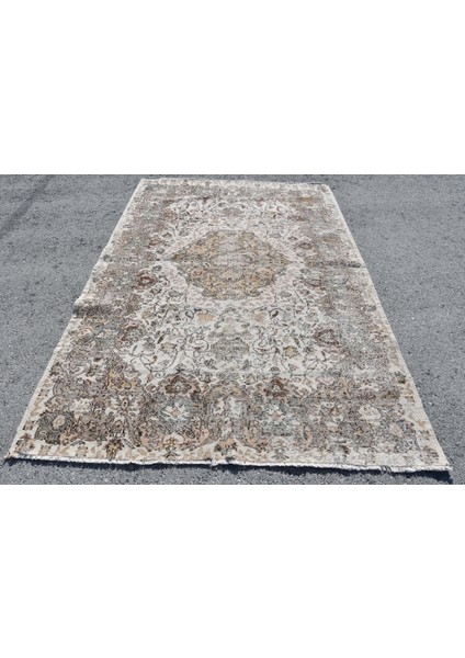 Eskitme Halı, Türk Halısı, Halı, 169 x 266 cm Bej Halı, Salon Halı, Bohemsı Oturma Odası Halı, 10540