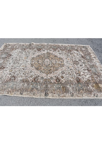 Eskitme Halı, Türk Halısı, Halı, 169 x 266 cm Bej Halı, Salon Halı, Bohemsı Oturma Odası Halı, 10540