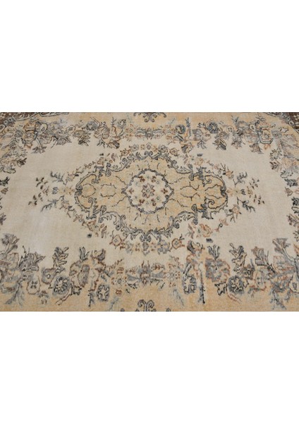 Türk Halısı, Eskitme Halı, Halı, 173 x 265 cm Sarı Halı, Kabilesı Oturma Odası Halı, 7337
