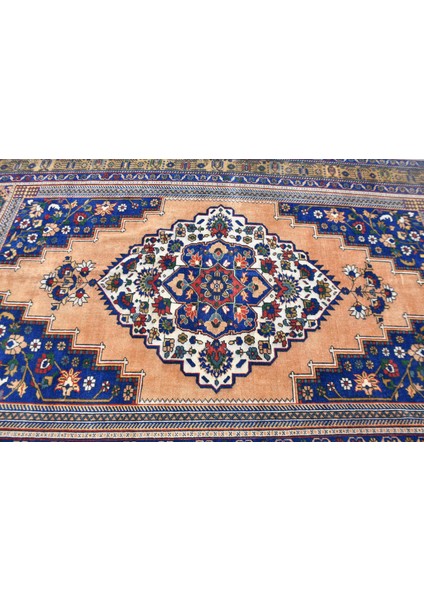 Türk Halısı, Eskitme Halı, Halı, 191 x 295 cm Turuncu Halı, El Yapımı Yer Halı, Ofice Yer Halı, 10062